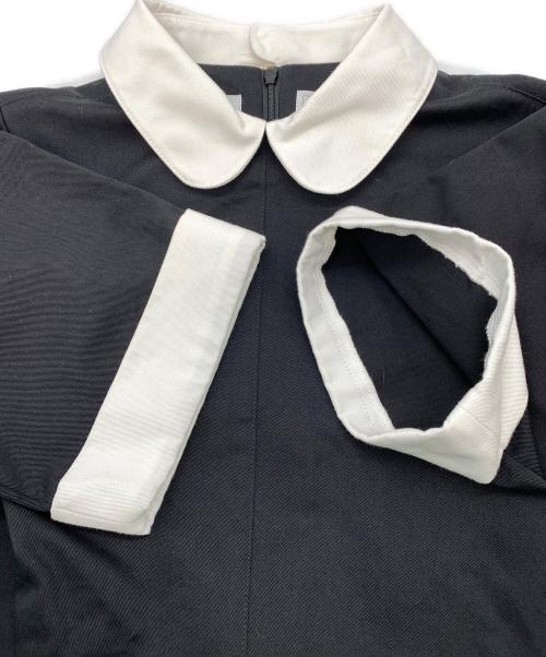 foufou（フーフー ザドレス）foufou (フーフー ザドレス) 22SS THE DRESS #35 round collar bicolor one piece ブラック サイズ:SIZE 1の古着・服飾アイテム