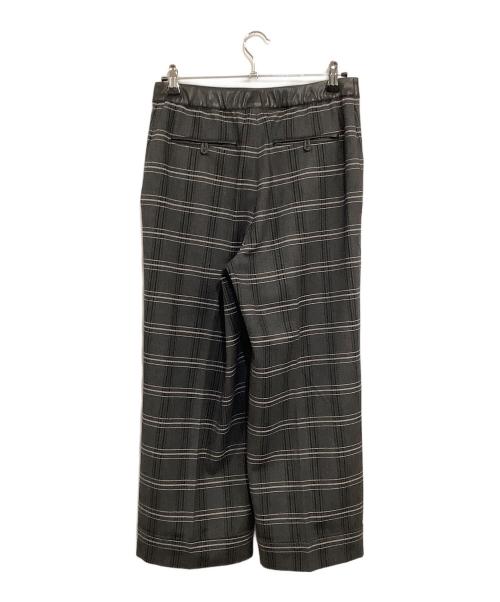 TRUNK HIROKO KOSHINO（トランク ヒロコ コシノ）TRUNK HIROKO KOSHINO (トランク ヒロコ コシノ) ヘリンボンチェックワイドパンツ グレー サイズ:SIZE 40 (L)の古着・服飾アイテム