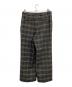 TRUNK HIROKO KOSHINO (トランク ヒロコ コシノ) ヘリンボンチェックワイドパンツ グレー サイズ:SIZE 40 (L)：8000円