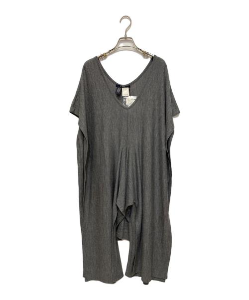 LIMI feu（リミフゥ）LIMI feu (リミフゥ) '90s Vネックニットワンピース グレー サイズ:SIZE S 未使用品の古着・服飾アイテム