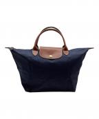 LONGCHAMPロンシャン）の古着「トートバッグ　ルプリアージュ」｜ネイビー