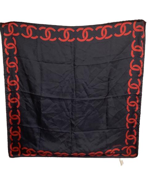 CHANEL（シャネル）CHANEL (シャネル) スカーフ ネイビーの古着・服飾アイテム