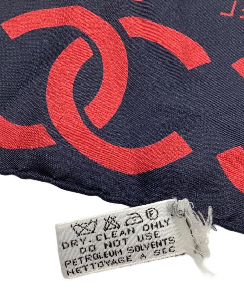 CHANEL（シャネル）CHANEL (シャネル) スカーフ ネイビーの古着・服飾アイテム