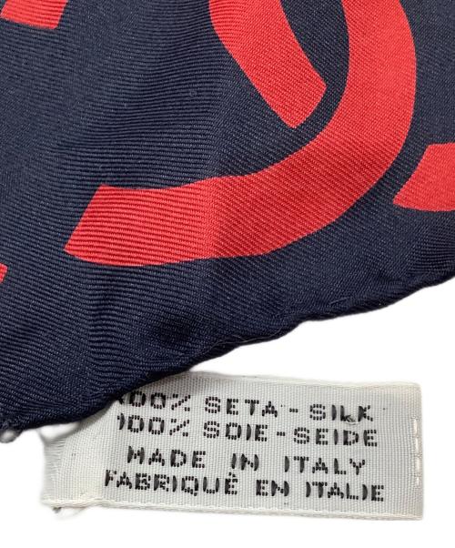 CHANEL（シャネル）CHANEL (シャネル) スカーフ ネイビーの古着・服飾アイテム