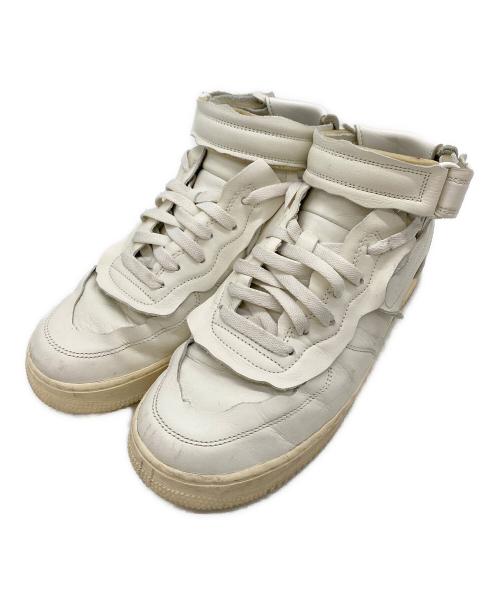 NIKE（ナイキ）NIKE (ナイキ) COMME des GARCONS (コムデギャルソン) AIR FORCE1 MID ホワイト サイズ:27.5の古着・服飾アイテム