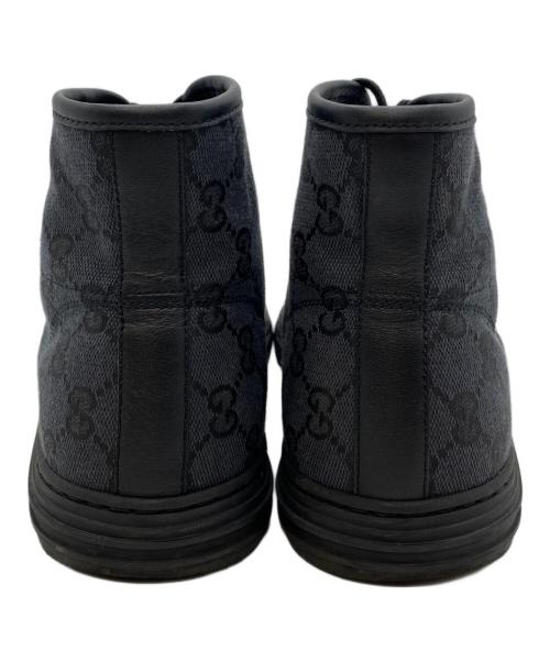 GUCCI（グッチ）GUCCI (グッチ) ハイカットスニーカー ブラック サイズ:7 1/2の古着・服飾アイテム