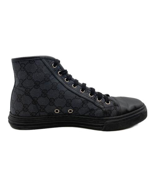 GUCCI（グッチ）GUCCI (グッチ) ハイカットスニーカー ブラック サイズ:7 1/2の古着・服飾アイテム