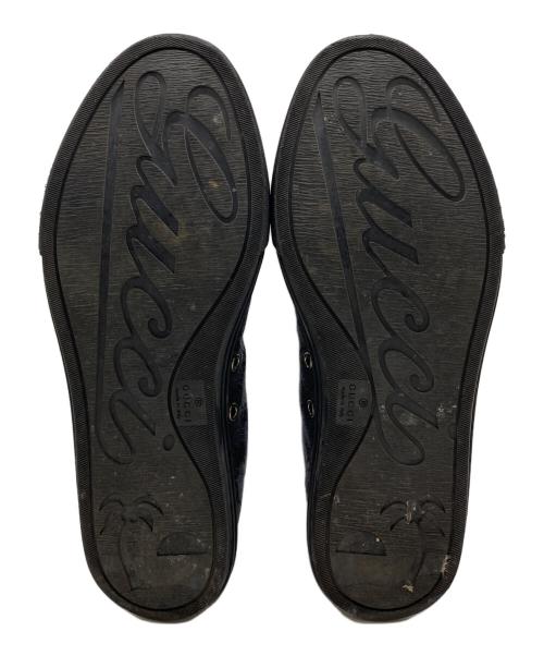 GUCCI（グッチ）GUCCI (グッチ) ハイカットスニーカー ブラック サイズ:7 1/2の古着・服飾アイテム