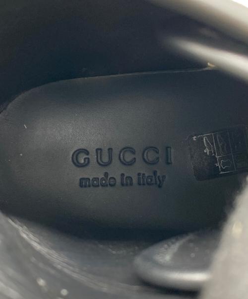 GUCCI（グッチ）GUCCI (グッチ) ハイカットスニーカー ブラック サイズ:7 1/2の古着・服飾アイテム