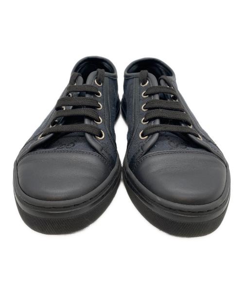 GUCCI（グッチ）GUCCI (グッチ) ローカットスニーカー ブラック サイズ:34の古着・服飾アイテム