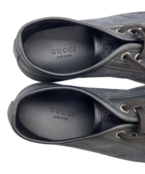 GUCCI（グッチ）GUCCI (グッチ) ローカットスニーカー ブラック サイズ:34の古着・服飾アイテム