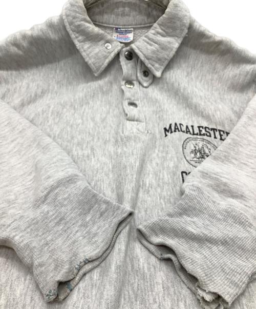 Champion REVERSE WEAVE（チャンピオン リバース ウィーブ）Champion REVERSE WEAVE (チャンピオン リバース ウィーブ) 80'sハーフスナップカラースウェット グレー サイズ:SIZE XLの古着・服飾アイテム