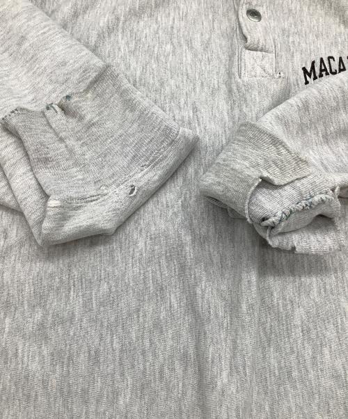 Champion REVERSE WEAVE（チャンピオン リバース ウィーブ）Champion REVERSE WEAVE (チャンピオン リバース ウィーブ) 80'sハーフスナップカラースウェット グレー サイズ:SIZE XLの古着・服飾アイテム