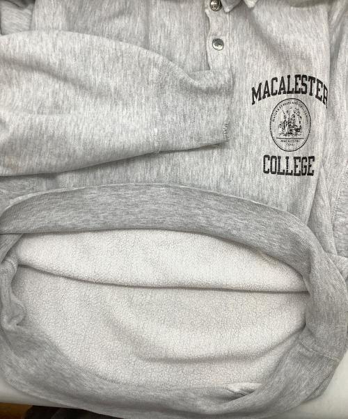 Champion REVERSE WEAVE（チャンピオン リバース ウィーブ）Champion REVERSE WEAVE (チャンピオン リバース ウィーブ) 80'sハーフスナップカラースウェット グレー サイズ:SIZE XLの古着・服飾アイテム