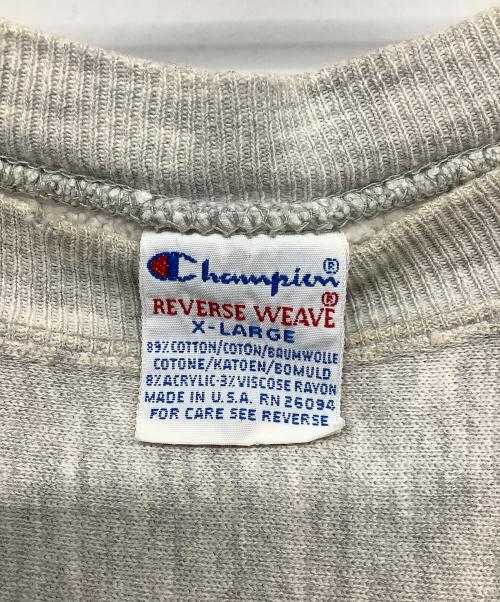 Champion REVERSE WEAVE（チャンピオン リバース ウィーブ）Champion REVERSE WEAVE (チャンピオン リバース ウィーブ) 90'sスウェットシャツ グレー サイズ:SIZE XLの古着・服飾アイテム