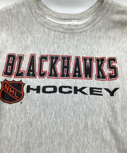 Champion REVERSE WEAVE（チャンピオン リバース ウィーブ）Champion REVERSE WEAVE (チャンピオン リバース ウィーブ) 90's半袖チームスウェットシャツ グレー サイズ:SIZE XLの古着・服飾アイテム