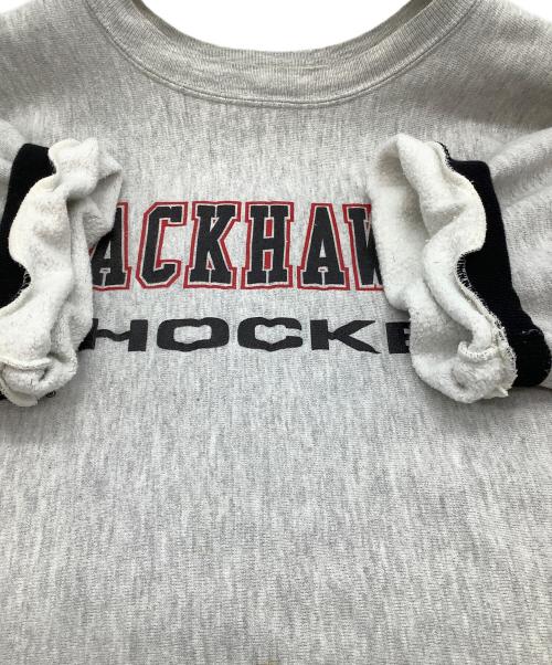 Champion REVERSE WEAVE（チャンピオン リバース ウィーブ）Champion REVERSE WEAVE (チャンピオン リバース ウィーブ) 90's半袖チームスウェットシャツ グレー サイズ:SIZE XLの古着・服飾アイテム