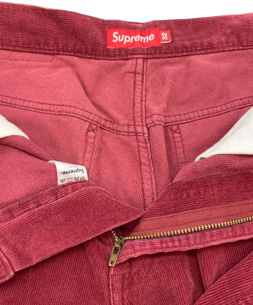 SUPREME（シュプリーム）SUPREME (シュプリーム) コーデュロイパンツ レッド サイズ:SIZE 81cm (W32)の古着・服飾アイテム
