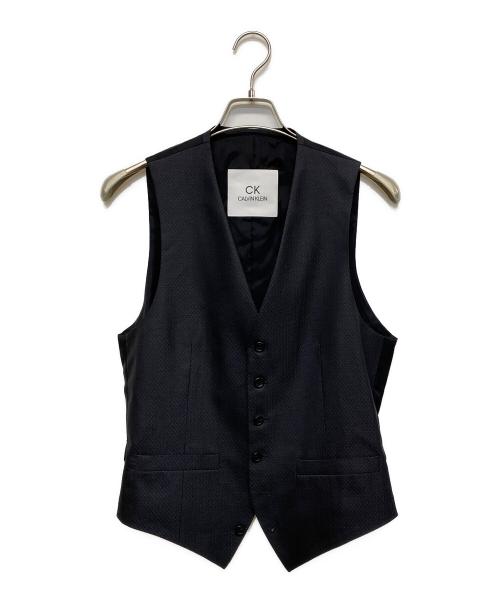ck Calvin Klein（シーケーカルバンクライン）ck Calvin Klein (シーケーカルバンクライン) 3ピーススーツ (総裏・ノータック) ブラック サイズ:SIZE 36の古着・服飾アイテム