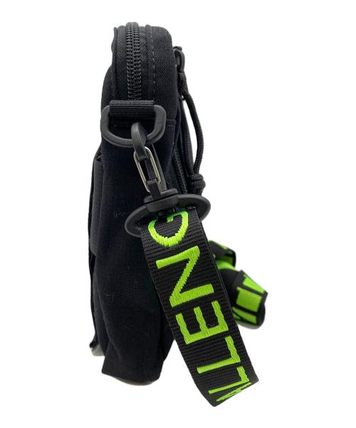 CHALLENGER（チャレンジャー）CHALLENGER (チャレンジャー) ショルダーポーチ ブラック×グリーンの古着・服飾アイテム