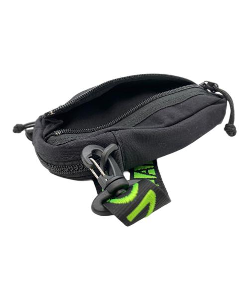 CHALLENGER（チャレンジャー）CHALLENGER (チャレンジャー) ショルダーポーチ ブラック×グリーンの古着・服飾アイテム