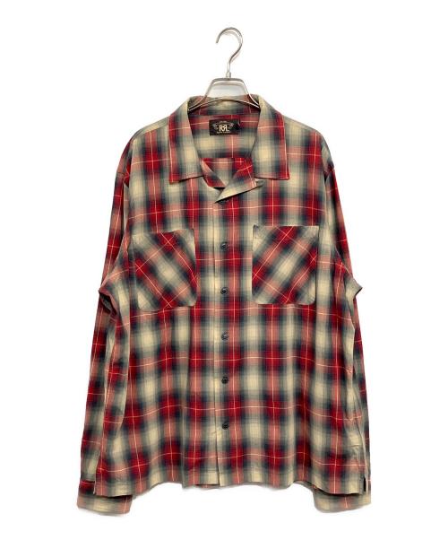 RRL（ダブルアールエル）RRL (ダブルアールエル) 長袖シャツ レッド サイズ:SIZE 3L (US XL)の古着・服飾アイテム