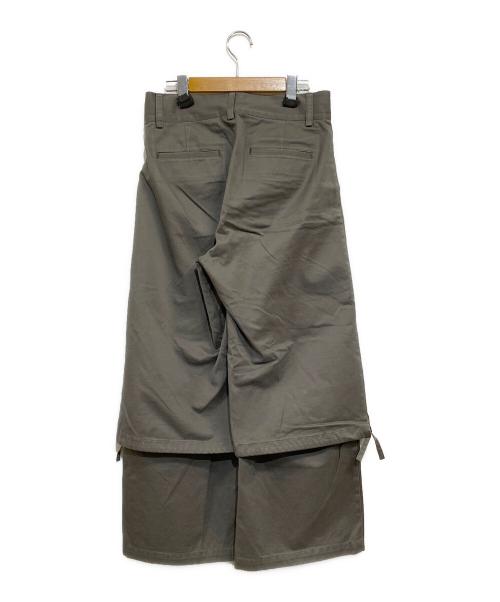 PUBLIC TOKYO（パブリックトウキョウ）PUBLIC TOKYO (パブリックトウキョウ) レイヤードカーゴパンツ オリーブ サイズ:SIZE 1 (S-M)の古着・服飾アイテム