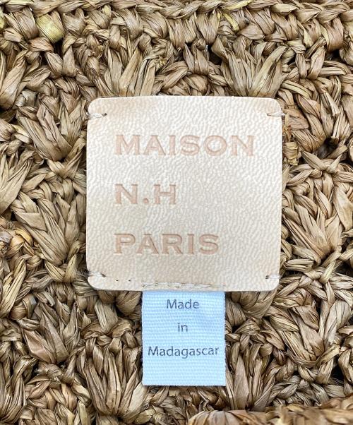 MAISON N.H PARIS（メゾン・エヌ・アッシュ・パリ）MAISON N.H PARIS (メゾン・エヌ・アッシュ・パリ) 編込みバッグ ブラウンの古着・服飾アイテム