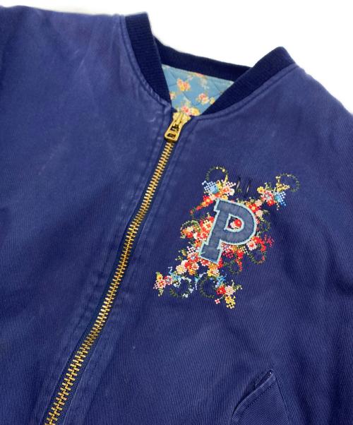 PINK HOUSE（ピンクハウス）PINK HOUSE (ピンクハウス) 90's ボンバージャケット ネイビー サイズ:SIZE Freeの古着・服飾アイテム