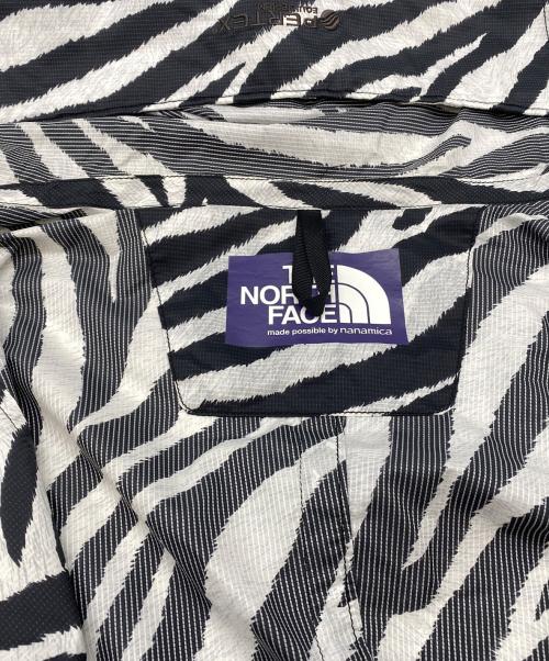 THE NORTH FACE（ザ ノース フェイス）THE NORTH FACE (ザ ノース フェイス) PERTEX Zebra Print Mountain Wind Parka ブラック×ホワイト サイズ:SIZE Mの古着・服飾アイテム