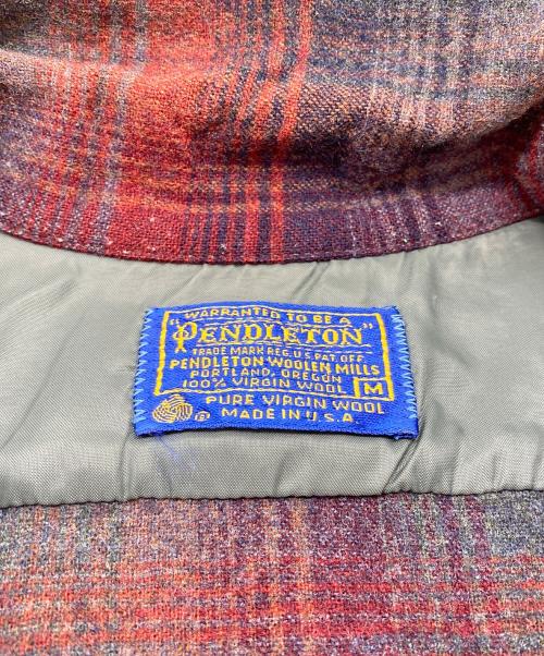 PENDLETON（ペンドルトン）PENDLETON (ペンドルトン) 70's ウールボードシャツ レッド サイズ:SIZE US Mの古着・服飾アイテム