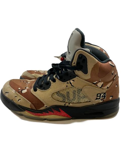 NIKE（ナイキ）NIKE (ナイキ) Supreme (シュプリーム) AIR JORDAN5 ブラウン サイズ:27㎝の古着・服飾アイテム
