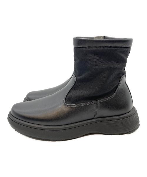 asics（アシックス）asics (アシックス) サイドゴアブーツ　ペダラ コンフェザー ブラック サイズ:22.5の古着・服飾アイテム