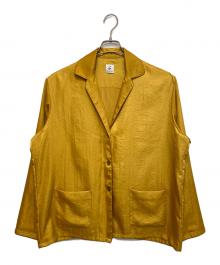6(ROKU)（ロク）の古着「SATIN PIPING SHIRT」｜イエロー