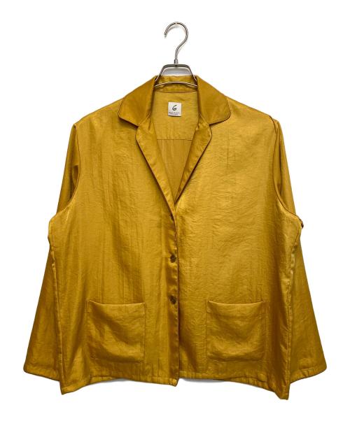 6(ROKU)（ロク）6(ROKU) (ロク) SATIN PIPING SHIRT イエロー サイズ:SIZE Freeの古着・服飾アイテム