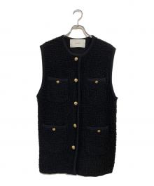 ADAWAS（アダワス）の古着「LOOP KNITTED VEST」｜ブラック
