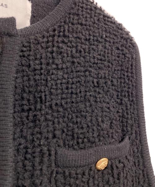 ADAWAS（アダワス）ADAWAS (アダワス) LOOP KNITTED VEST ブラック サイズ:SIZE Freeの古着・服飾アイテム
