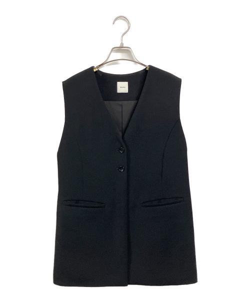 Spick and Span（スピック＆スパン）Spick and Span (スピック＆スパン) PEカルゼVカラージレ ブラック サイズ:SIZE Freeの古着・服飾アイテム