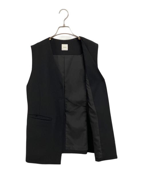 Spick and Span（スピック＆スパン）Spick and Span (スピック＆スパン) PEカルゼVカラージレ ブラック サイズ:SIZE Freeの古着・服飾アイテム