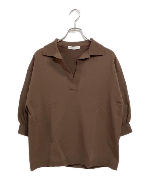 Noble（ノーブル）Noble (ノーブル) 薄手ニット ブラウン サイズ:SIZE Freeの古着・服飾アイテム