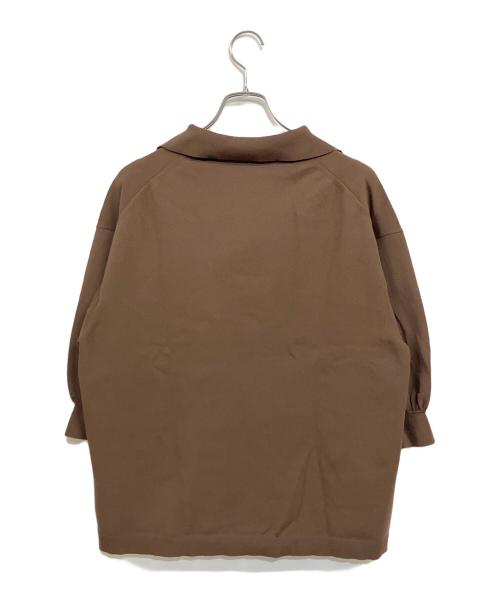 Noble（ノーブル）Noble (ノーブル) 薄手ニット ブラウン サイズ:SIZE Freeの古着・服飾アイテム