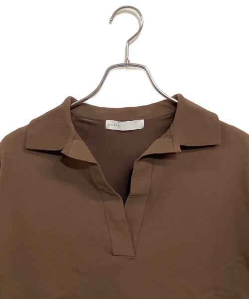 Noble（ノーブル）Noble (ノーブル) 薄手ニット ブラウン サイズ:SIZE Freeの古着・服飾アイテム