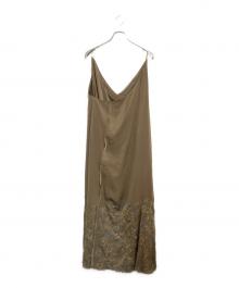 maturely（マチュアリー）の古着「22AW Embroidery Cut off Dress」｜ブラウン
