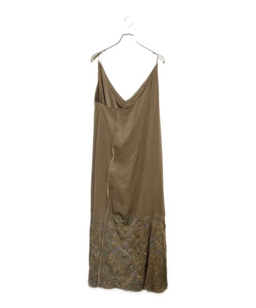 maturely（マチュアリー）maturely (マチュアリー) 22AW Embroidery Cut off Dress ブラウン サイズ:SIZE Free 未使用品の古着・服飾アイテム