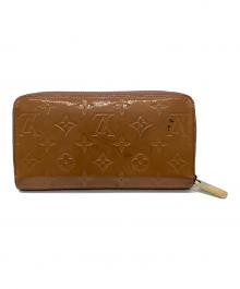 LOUIS VUITTON（ルイ ヴィトン）の古着「ジッピーウォレット ローズヴェルール」｜ブラウン