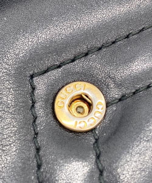 GUCCI（グッチ）GUCCI (グッチ) 3つ折り財布 ブラックの古着・服飾アイテム