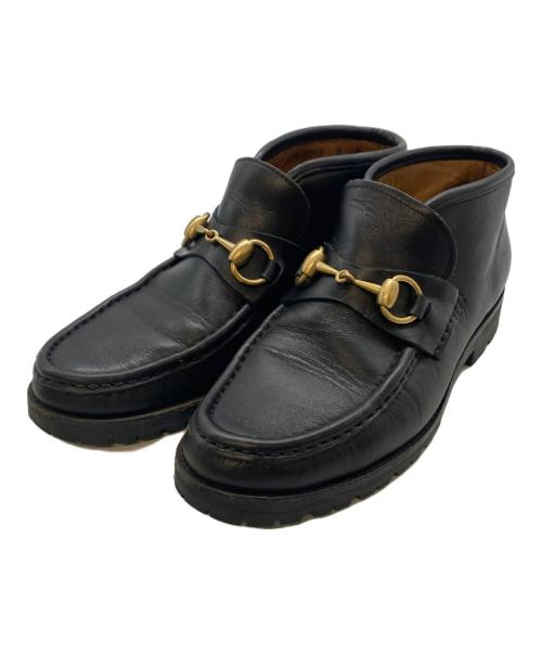 GUCCI（グッチ）GUCCI (グッチ) ホースビットローファー ブラック サイズ:6の古着・服飾アイテム