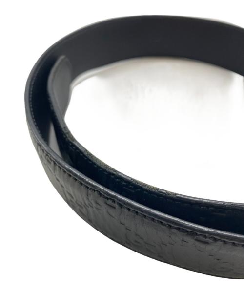 GUCCI（グッチ）GUCCI (グッチ) インターロッキングGバックル付きベルト ブラックの古着・服飾アイテム