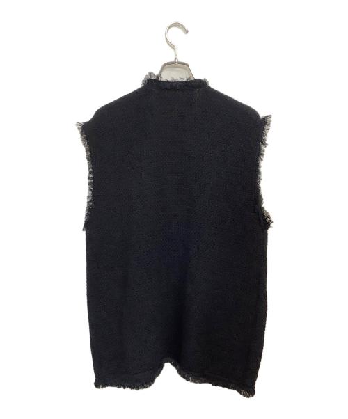 ADAWAS（アダワス）ADAWAS (アダワス) 23SS サマーツィードニットベスト ネイビー サイズ:SIZE Freeの古着・服飾アイテム