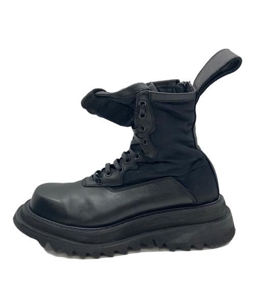 JULIUS（ユリウス）JULIUS (ユリウス) サイドジップコンバットブーツ ブラック サイズ:SIZE 1 (S)の古着・服飾アイテム